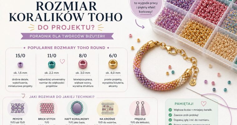 Jak dobrać rozmiar koralików TOHO?